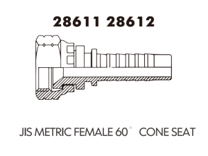 JIS Fitting JIS METRIC FEMALE 60 CONE SEAT
