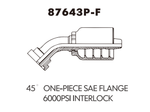one piece fitting 45 ONE-PIECE SAE FLANGE600OPSIINTERLOCK