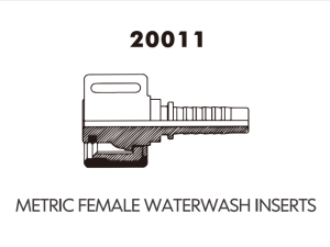 metric female waterwash inserts