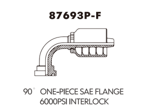 one piece fitting 90 ONE-PIECE SAE FLANGE600OPSIINTERLOCK