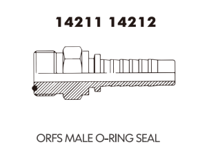 JIC SAE OFRS NPT Fitting ORFS MALE O-RING SEAL