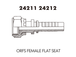 JIC SAE OFRS NPT Fitting ORFS FEMALE FLAT SEAT
