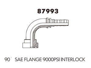SAE flange 90 SAE FLANGE 900OPSI INTERLOCK