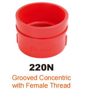 ductile iron grooved fitting concentric