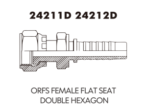 JIC SAE OFRS NPT Fitting ORFS FEMALE FLAT SEATDOUBLE HEXAGON