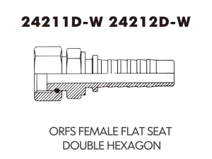 JIC SAE OFRS NPT Fitting ORFS FEMALE FLAT SEATDOUBLE HEXAGON