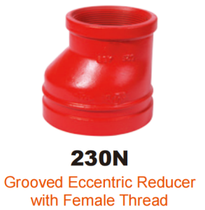 ductile iron grooved fitting eccentric reducer
