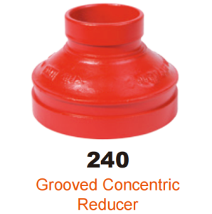 ductile iron grooved fitting concentric reducer