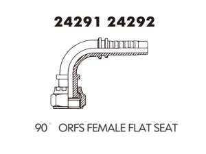 JIC SAE OFRS NPT Fitting 90 ORFS FEMALE FLAT SEAT