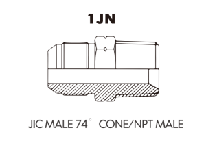 JIC SAE ORFS NPT NPSM Adaptor