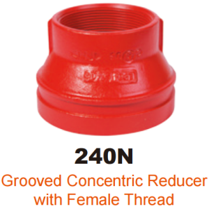 ductile iron grooved fitting concentric reducer