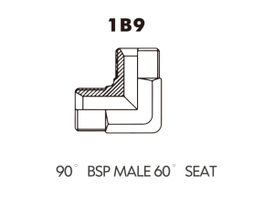 BSP BSPT ADAPTOR 90 BSP MALE 60 SEAT