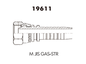 JIS Fitting M JIS GAS-STR