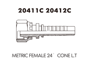 metric female 24 cone seal L.T.