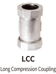 galvanized balck mallebale iron fitting long compression coupling