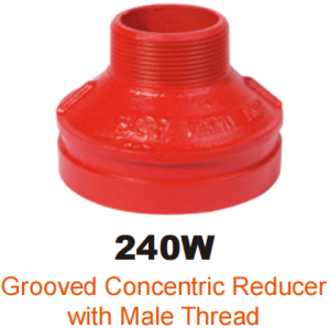 ductile iron grooved fitting concentric reducer