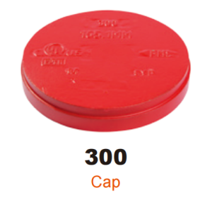 ductile iron grooved fitting cap
