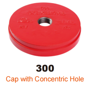 ductile iron grooved fitting cap