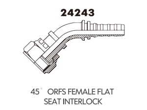 JIC SAE OFRS NPT Fitting 45ORFS FEMALE FLATSEAT INTERLOCK