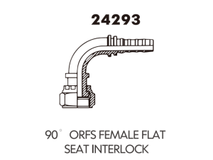 JIC SAE OFRS NPT Fitting 90ORFS FEMALE FLAT SEAT INTERLOCK