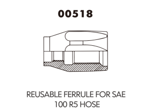 JIC SAE OFRS NPT Fitting REUSABLE FERRULE FOR SAE 100R5 HOSE