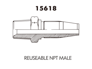 JIC SAE OFRS NPT Fitting REUSEABLE NPT MALE