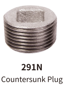 galvanized balck mallebale iron fitting plain plug