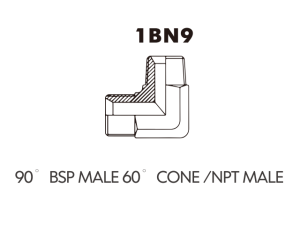 BSP BSPT ADAPTOR 90 BSP MALE 60 CONE/NPT MALE