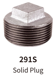 galvanized balck mallebale iron fitting plain plug