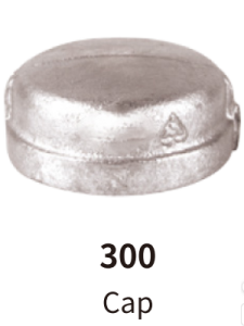 galvanized balck mallebale iron fitting cap