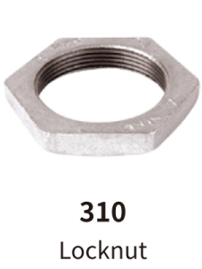 galvanized balck mallebale iron fitting locknut