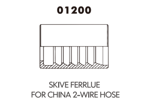 Ferrule for GB Two Wire Hose - Skive国产两层钢丝编织软管套筒，剥胶