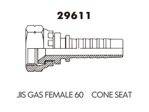 JIS Fitting JIS GAS FEMALE 60 CONE SEAT