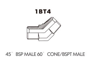 BSP BSPT ADAPTOR 45 BSP MALE 60 CONE/BSPT MALE
