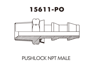 JIC SAE OFRS NPT Fitting PUSHLOCK NPT MALE