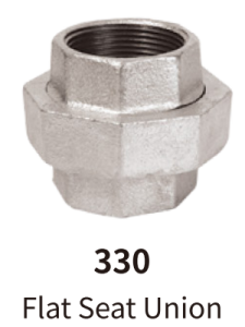 galvanized balck mallebale iron fitting flat seat union