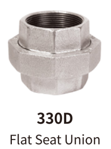 galvanized balck mallebale iron fitting flat seat union