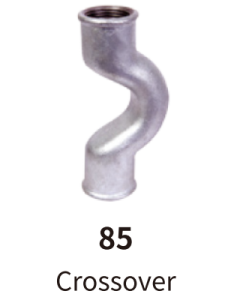 galvanized balck mallebale iron fitting crossover
