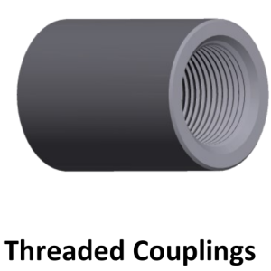 carbon steel forged fitting threaded coupling