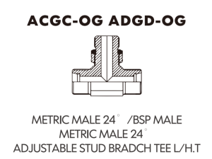 Metric Bite Type Tube Adaptor METRIC MALE 24 /BSP MALEMETRIC MALE 24ADJUSTABLE STUD BRADCH TEE L/H.T