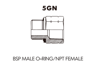 BSP BSPT ADAPTOR BSP MALE O-RING/NPT FEMALE