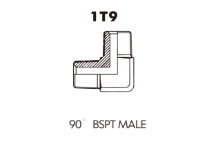 BSP BSPT ADAPTOR 90 BSPT MALE