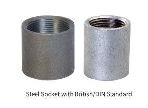 steel socket with british standard din standard