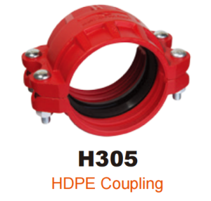 ductile iron grooved fitting HDPE coupling