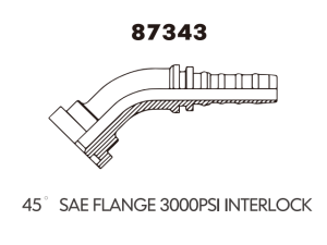 SAE flange 45 SAE FLANGE 300OPSIINTERLOCK