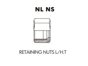 Metric Bite Type Tube Adaptor RETAINING NUTS L/H.T