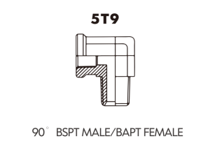 BSP BSPT ADAPTOR 90 BSPT MALE/BAPT FEMALE