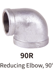 galvanized balck mallebale iron fitting elbow 90R