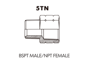 BSP BSPT ADAPTOR BSPT MALE/NPT FEMALE