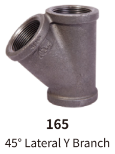 galvanized balck mallebale iron fitting Y branch